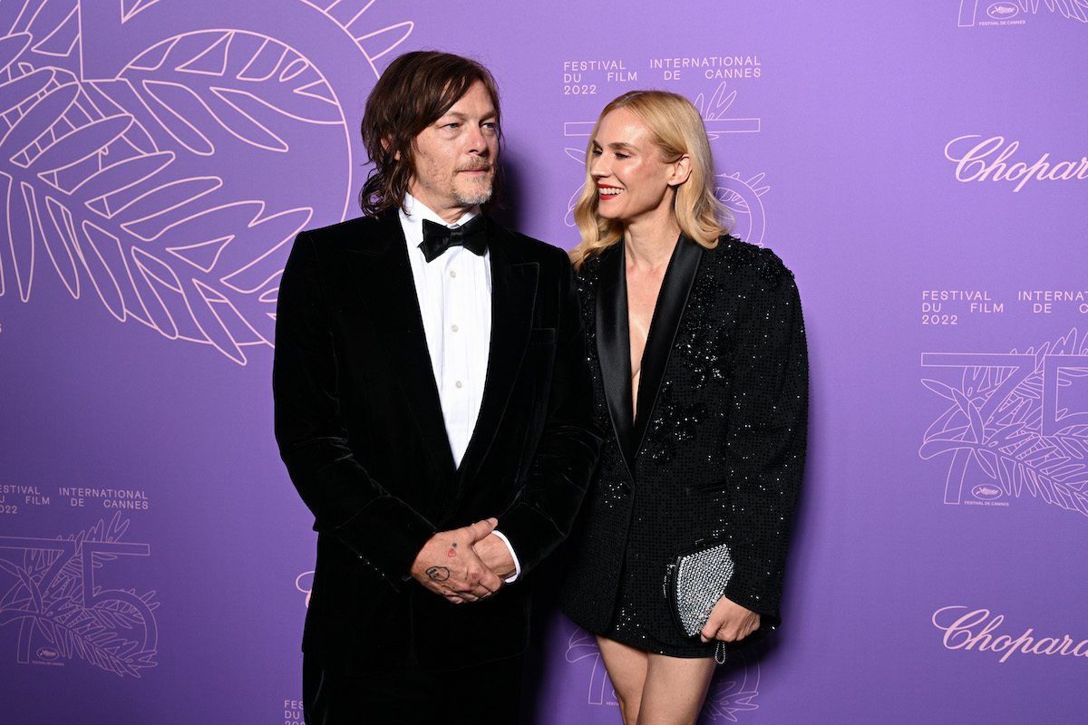 Norman Reedus and Diane Kruger attend the "Cannes 75" Anniversary Dinner