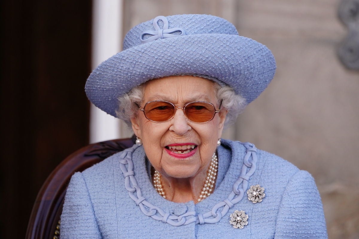 Queen Elizabeth, who lived at Buckingham Palace for most of her reign, at en event.