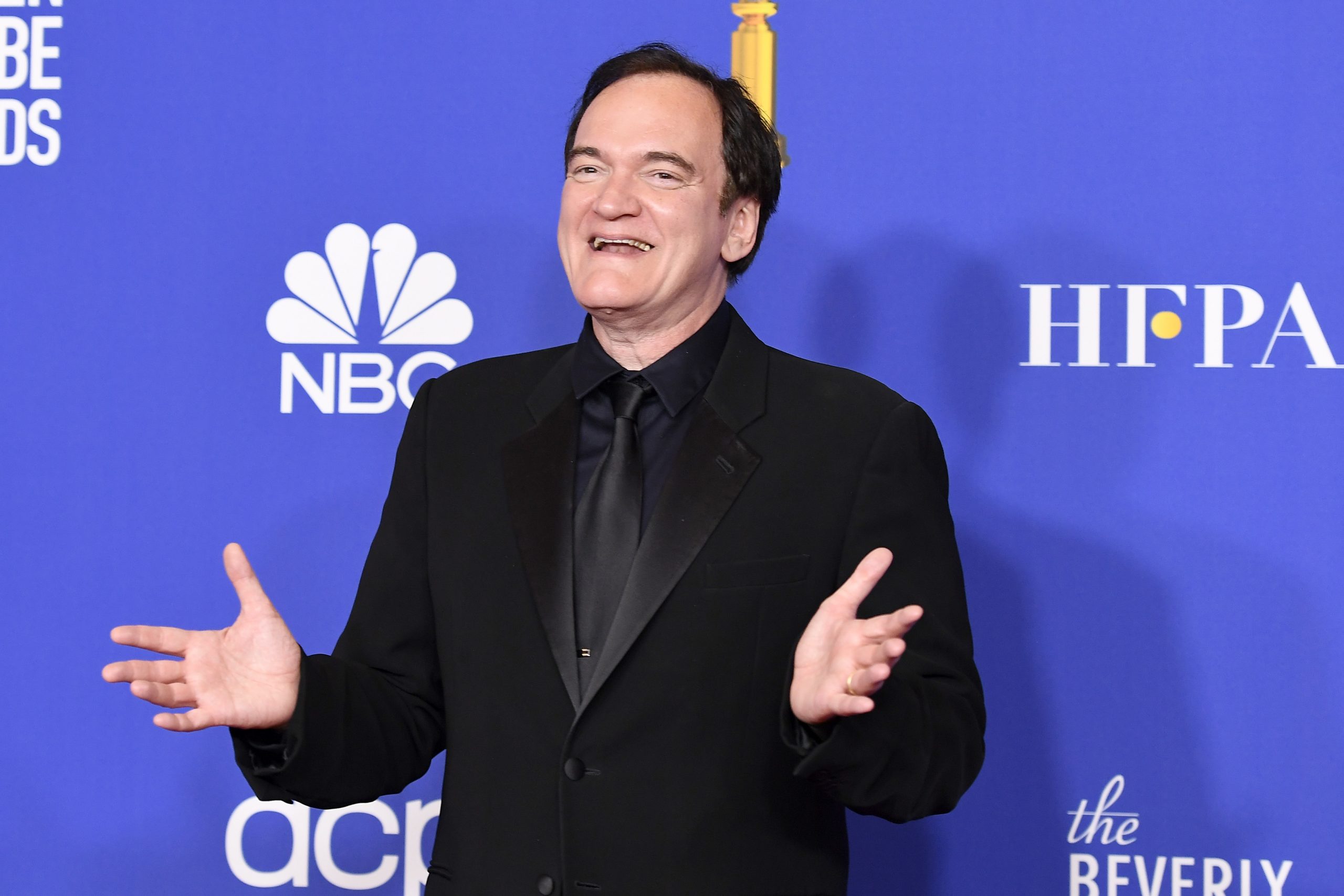 Quentin Tarantino attends the 77th annual Golden Globe Awards for his movie Once Upon a Time in Hollywood