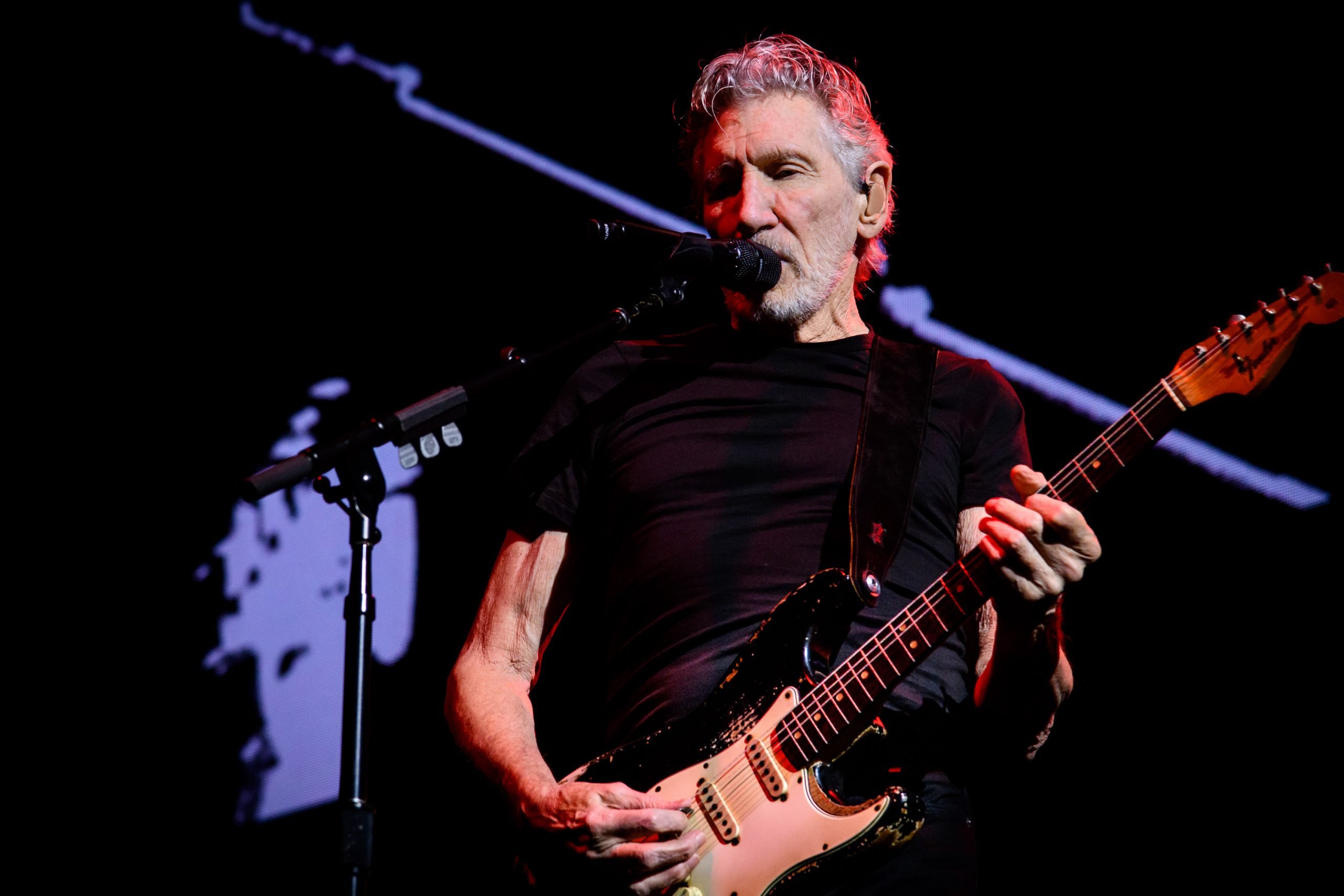 Musician, singer-songwriter, composer, and co-founder of the progressive rock band Pink Floyd, Roger Waters, performs at a sold out show