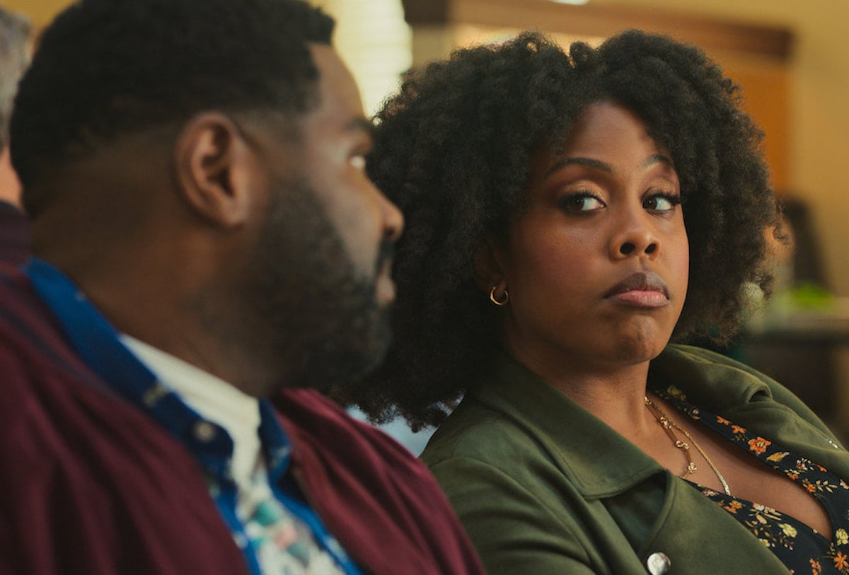 Ron Funches and Amber Chardae Robinson in 'Loot' Season 1 Episode 7: 'French Connection'