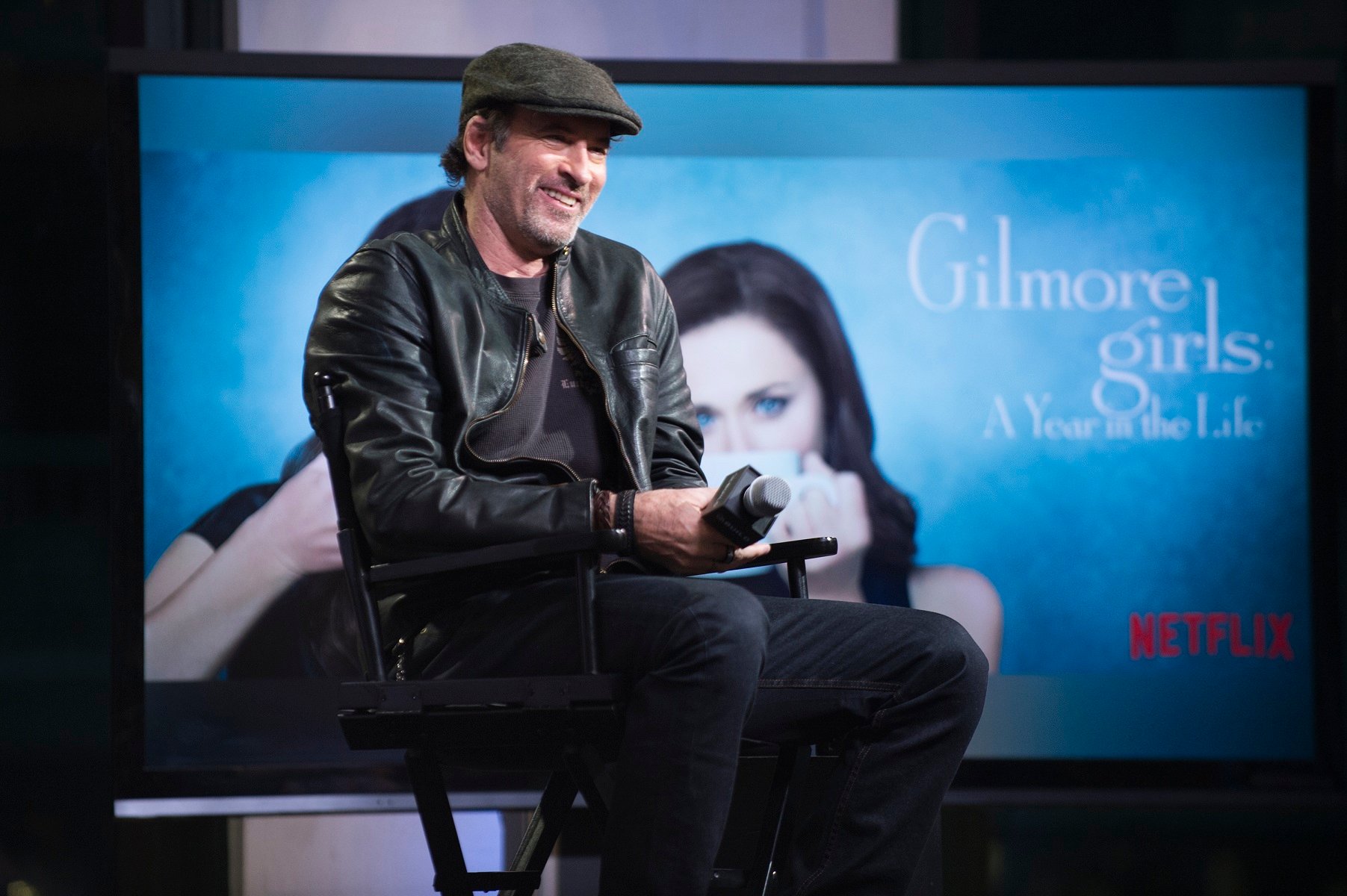 Scott Patterson speaks at AOL HQ ahead of the release of 'Gilmore Girls: A Year in the Life'
