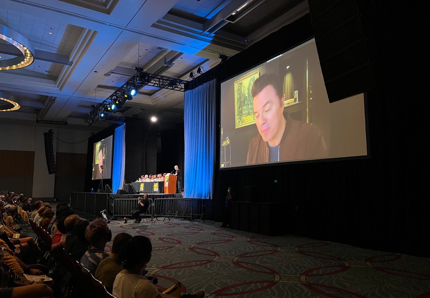 Seth MacFarlane and his 'Orville' costars at San Diego Comic-Con 2022 panel.