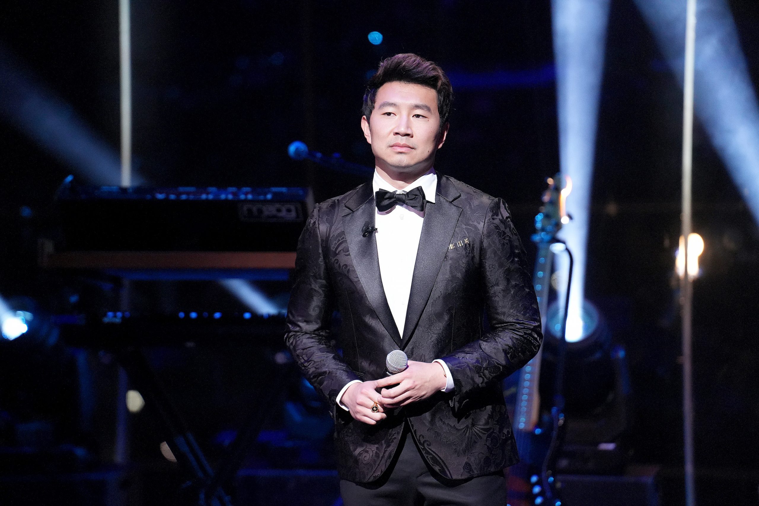 Simu Liu speaks at the 2022 TIME100 Gala at Jazz at Lincoln Center