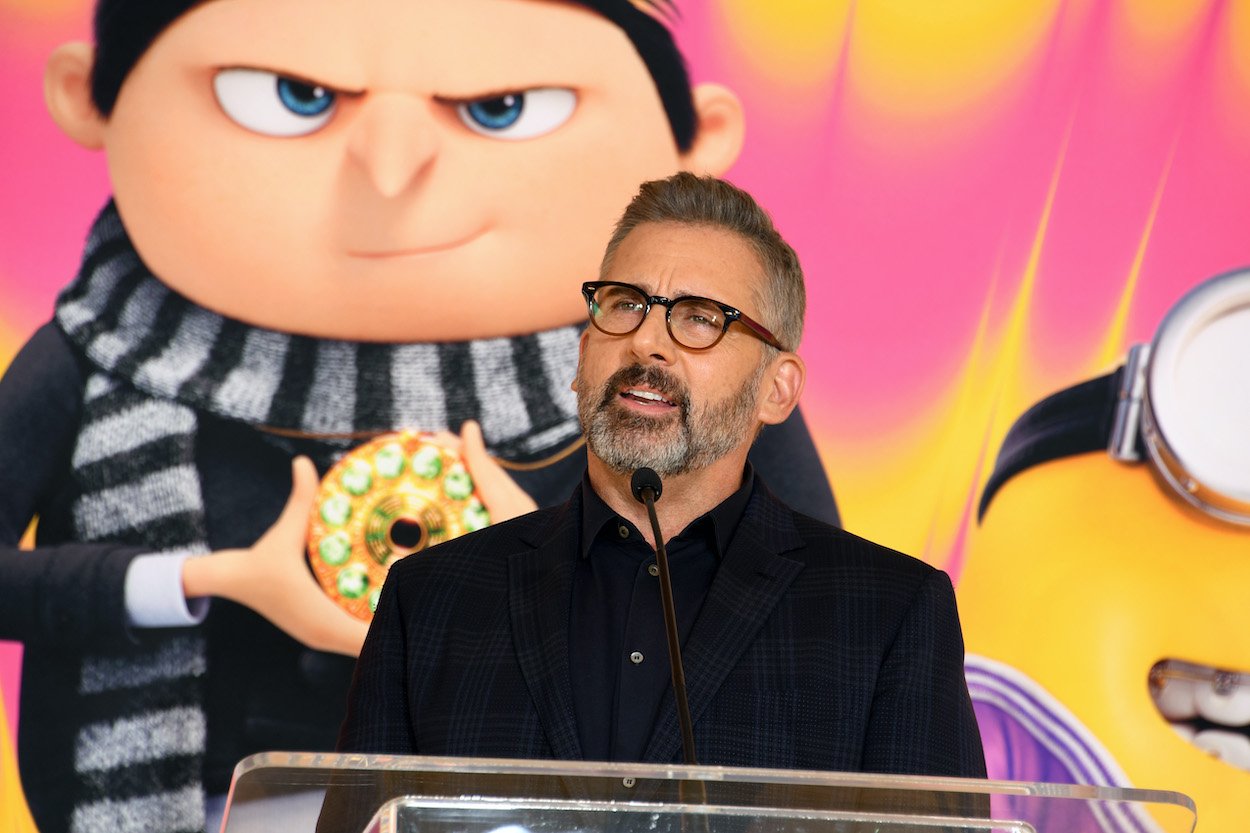 'Minions: The Rise of Gru' star Steve Carell attends a hand and footprint ceremony to promote the movie in June 2022. Carell once said he 'has a real affection' for making the 'Minions' and 'Despicable Me' movies.