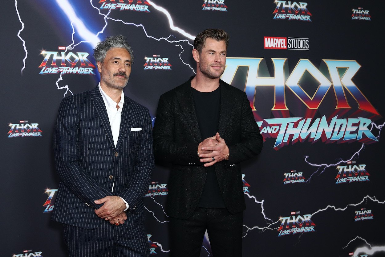 Chris Hemsworth and Taika Waititi attend the Sydney premiere of 'Thor: Love And Thunder.' Waititi revealed Hemsworth has a secret acting talent that might might not be evident in his action movie roles.