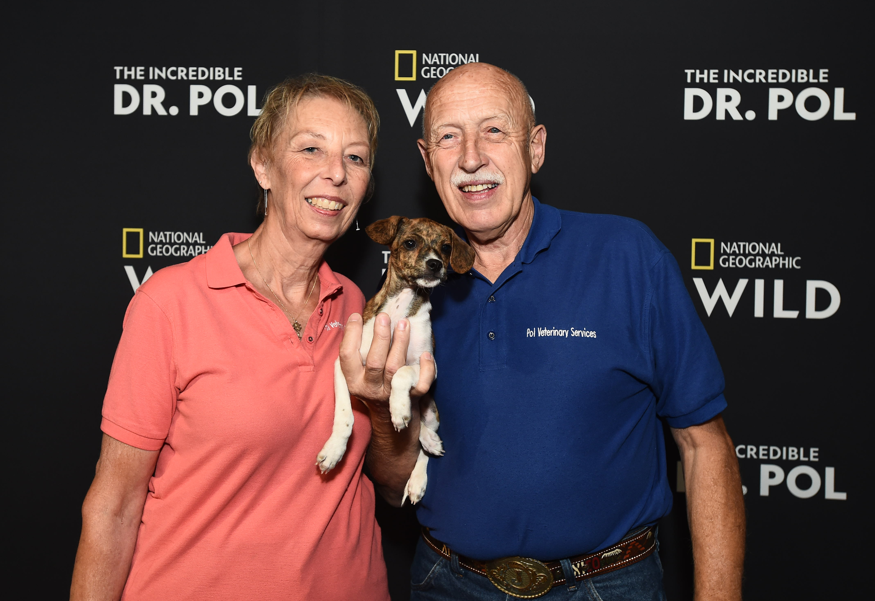 'The Incredible Dr. Pol' star Dr. Jan Pol, right, with his wife Diane Pol