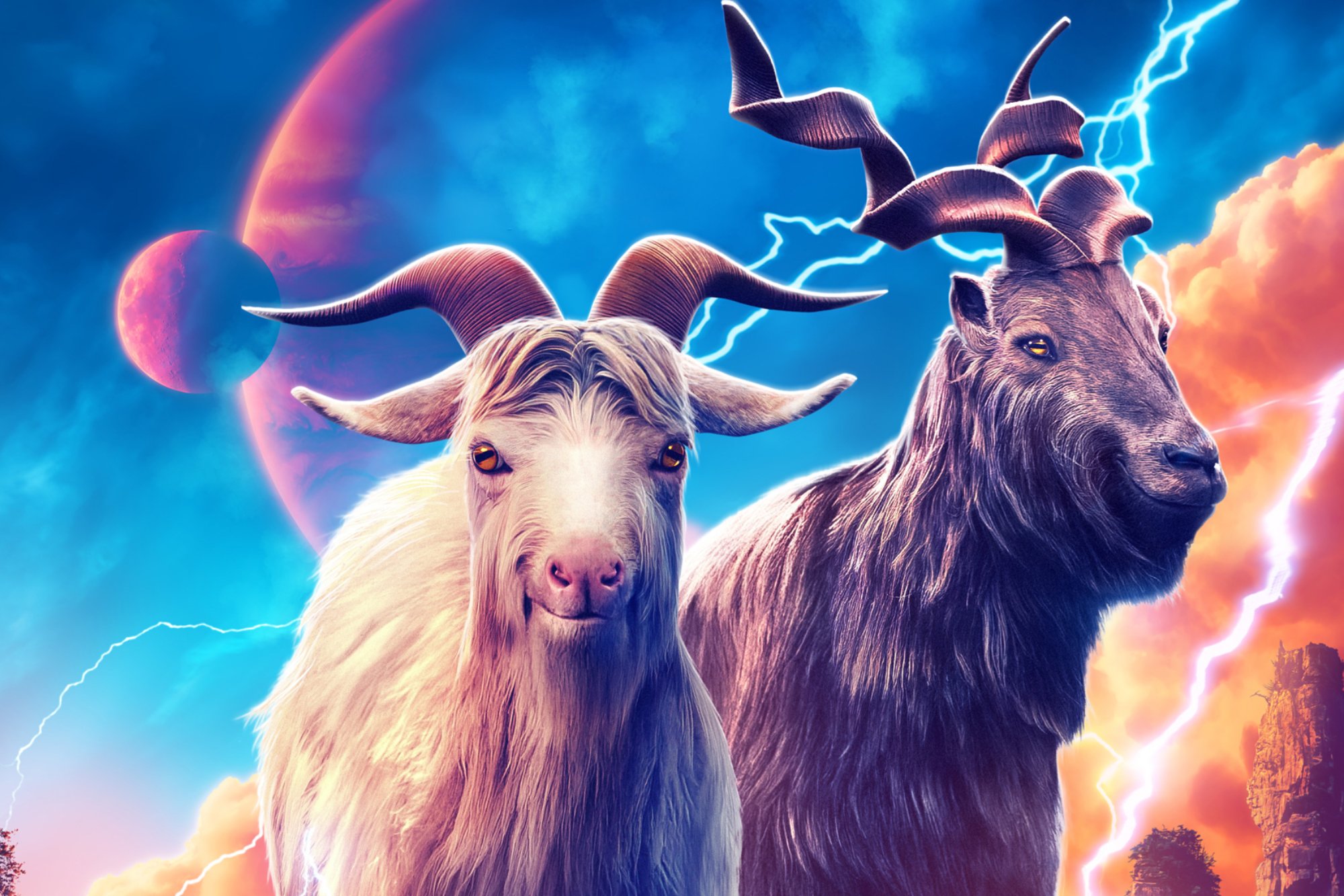 'Thor: Love and Thunder' goats from the poster
