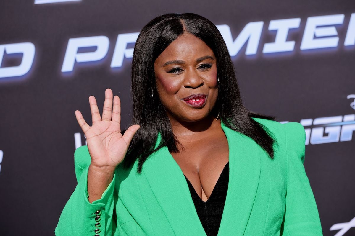 Uzo Aduba waves to fans at Disney and Pixar's "Lightyear" premiere