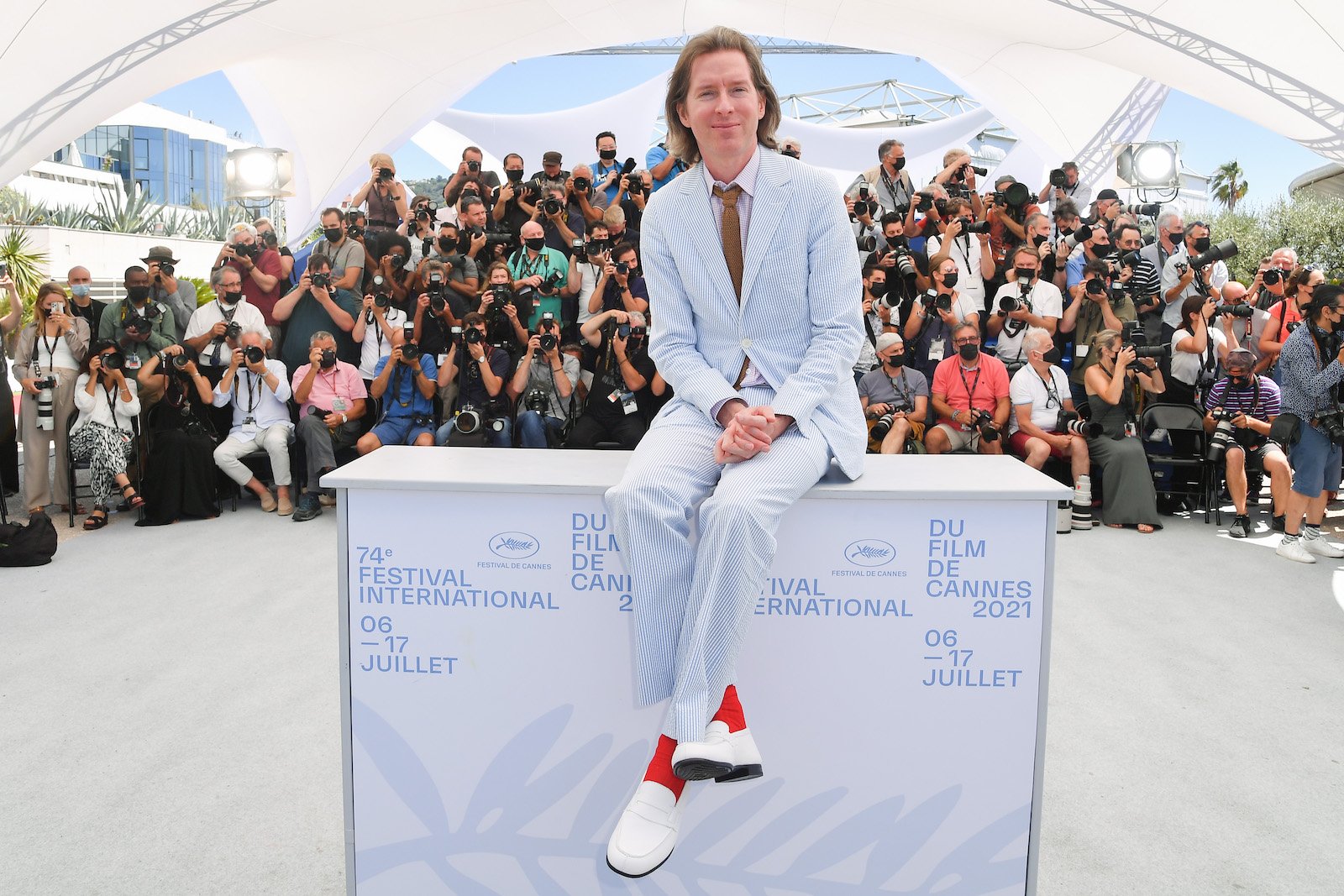 Wes Anderson at a film festival 