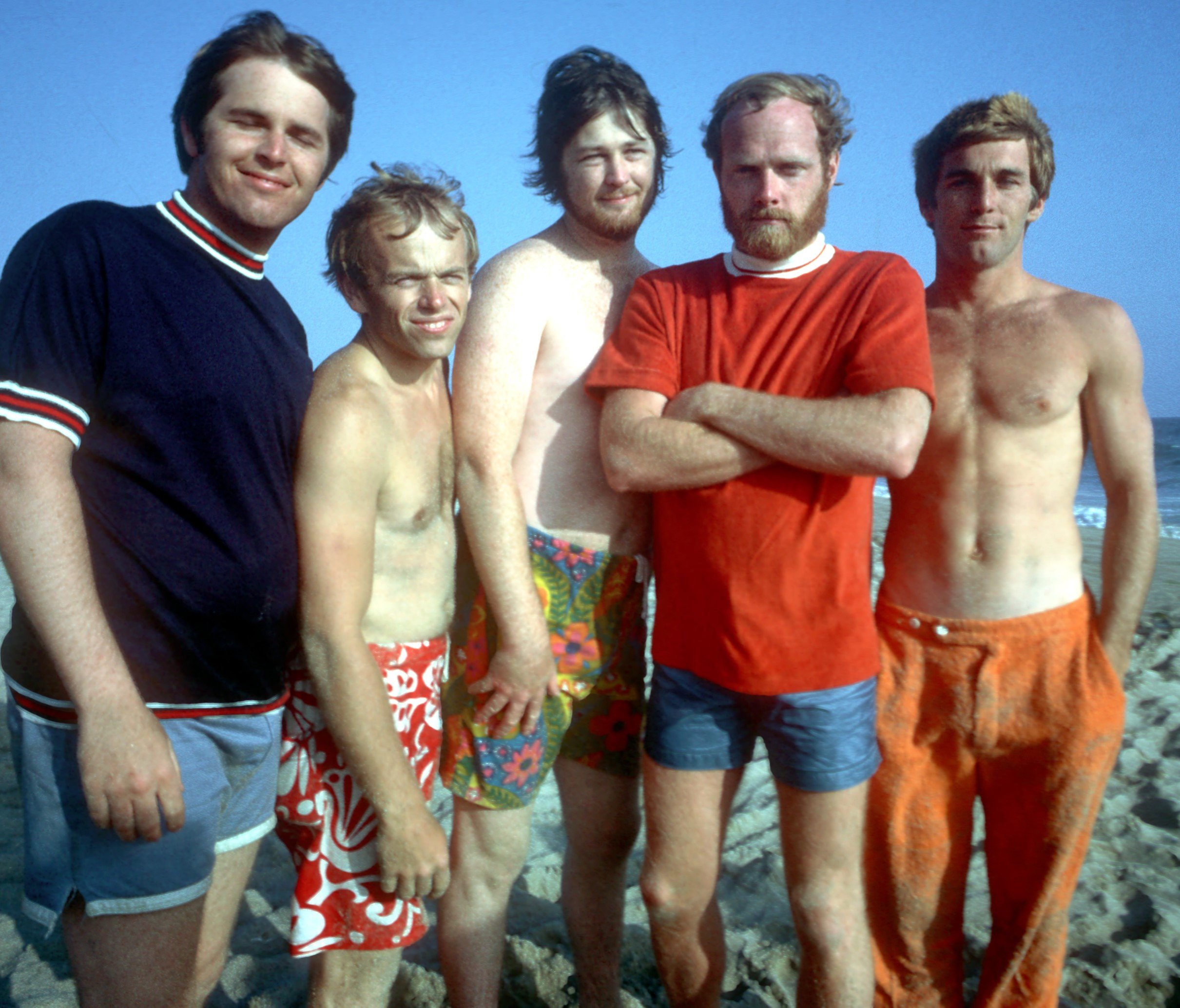 The Beach Boys on a beach