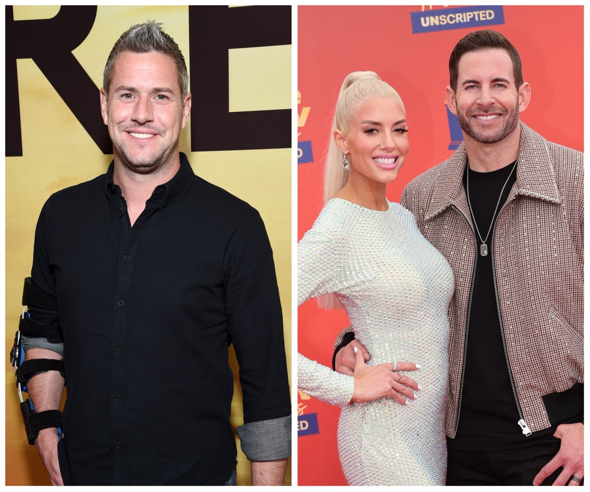 Side by side photos of Ant Anstead, Heather Rae Young, and Tarek El Moussa.
