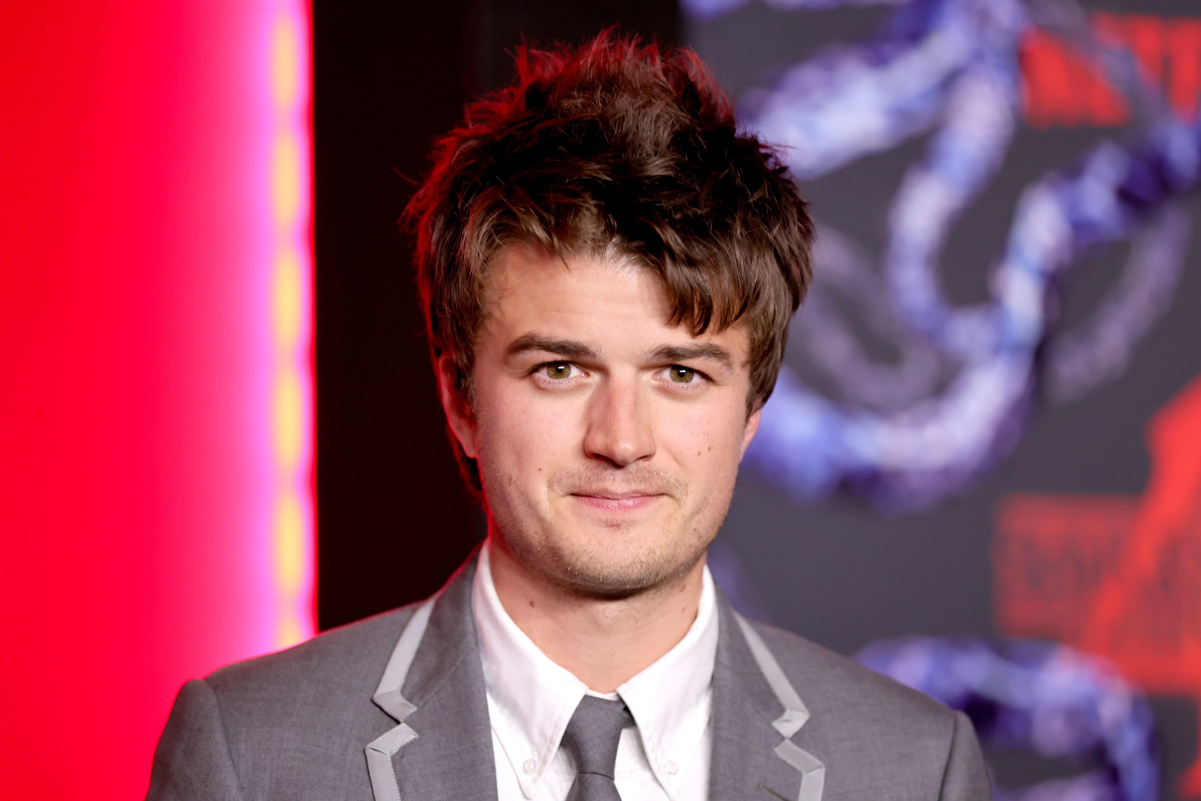 Joe Keery, who makes music as solo artist Djo, poses at the premiere of 'Stranger Things 4'