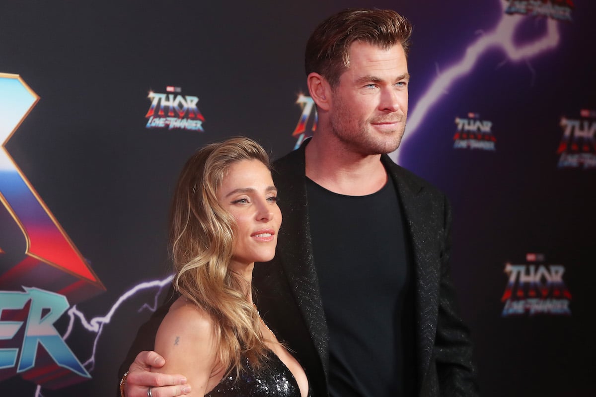 Chris Hemsworth with wife Elsa Pataky at the 'Thor: Love and Thunder' premiere in Sydney, Australia