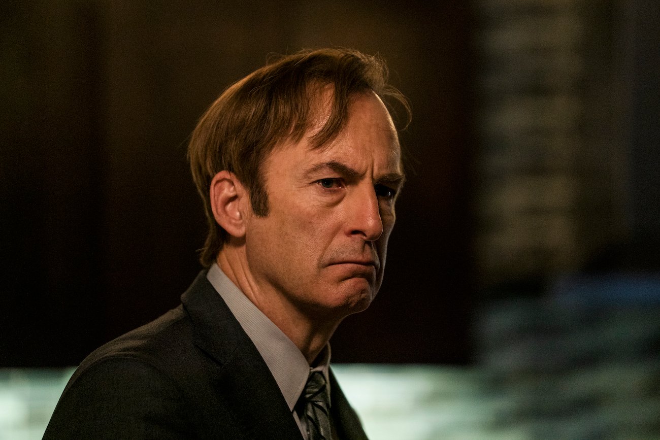 Jimmy McGill (Bob Odenkirk) looks distraught in the 'Better Call Saul' Season 6 episode 'Fun and Games' 