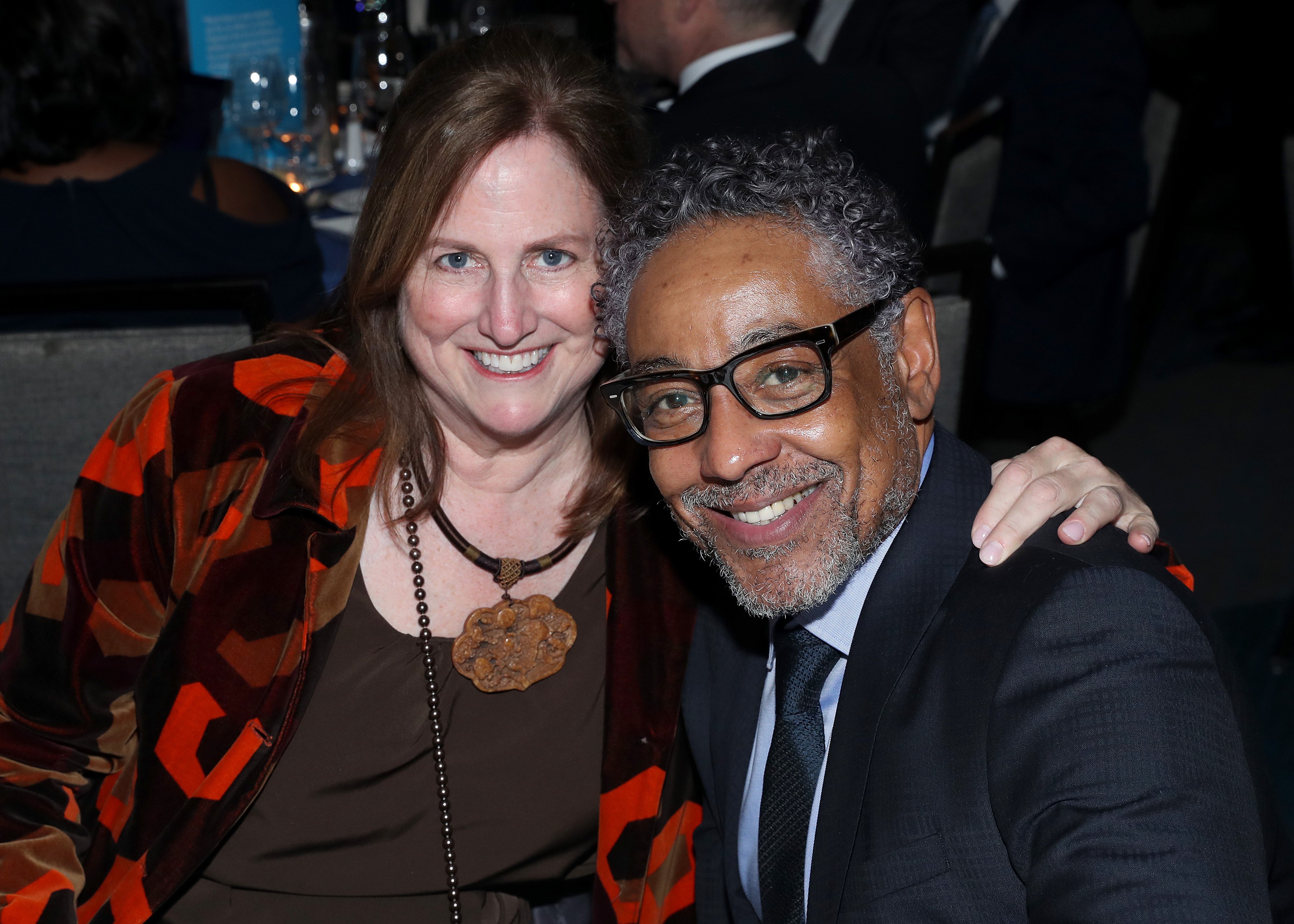 Joy McManigal and Giancarlo Esposito at the Robert F. Kennedy Human Rights Hosts 2019 Ripple Of Hope Gala