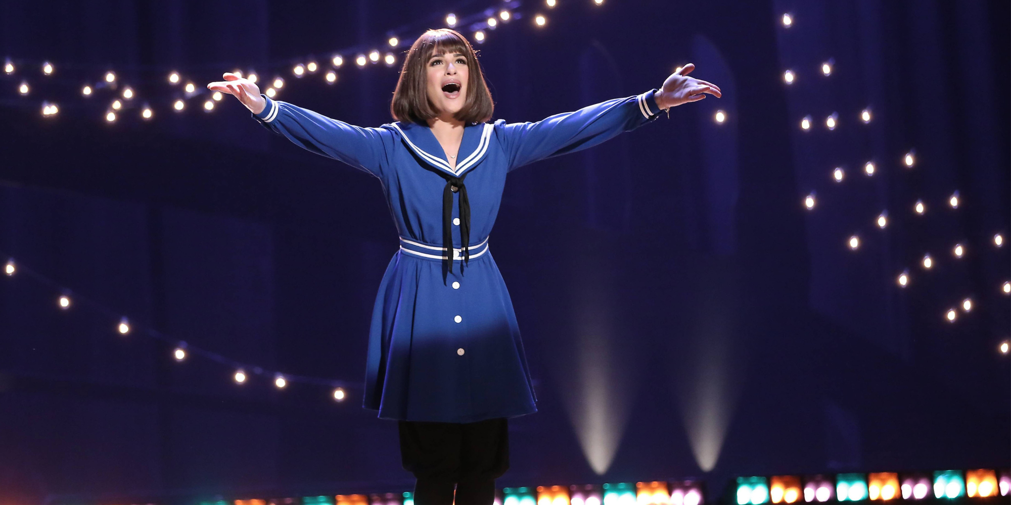 Lea Michele in 'Glee' where she plays Fanny Brice in 'Funny Girl.'