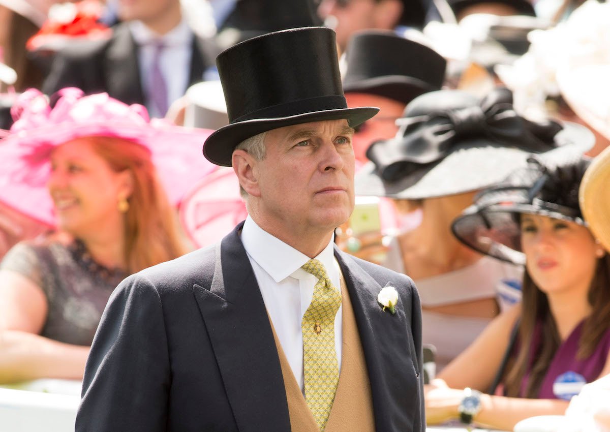 Prince Andrew in a tophat