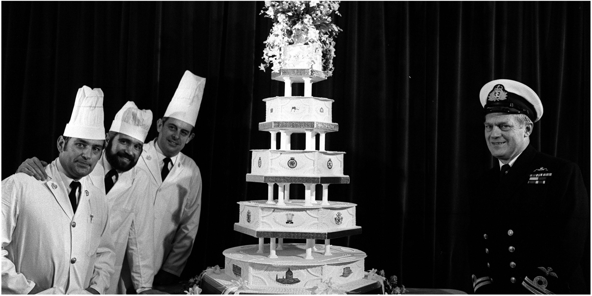 Princess Diana and Prince Charles' wedding cake was baked by members of the Royal Navy's cooking school.