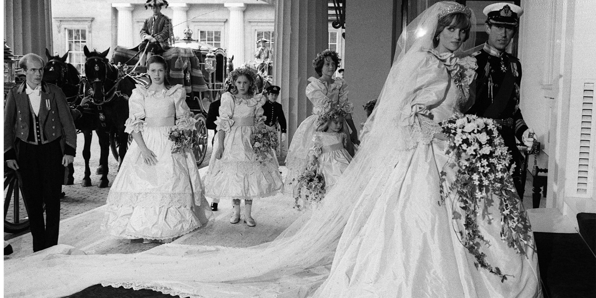 Princess Diana wore a wedding gown that was significantly different from a backup wedding dress ready for her wedding to Prince Charles.