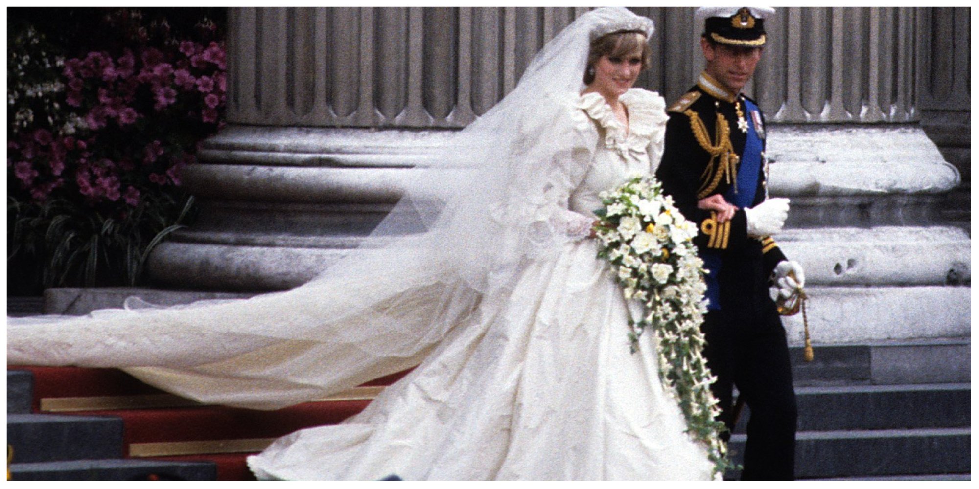 Princess Diana's wedding dress was a stunning accessory during her marriage to Prince Charles' on July 29, 1981.