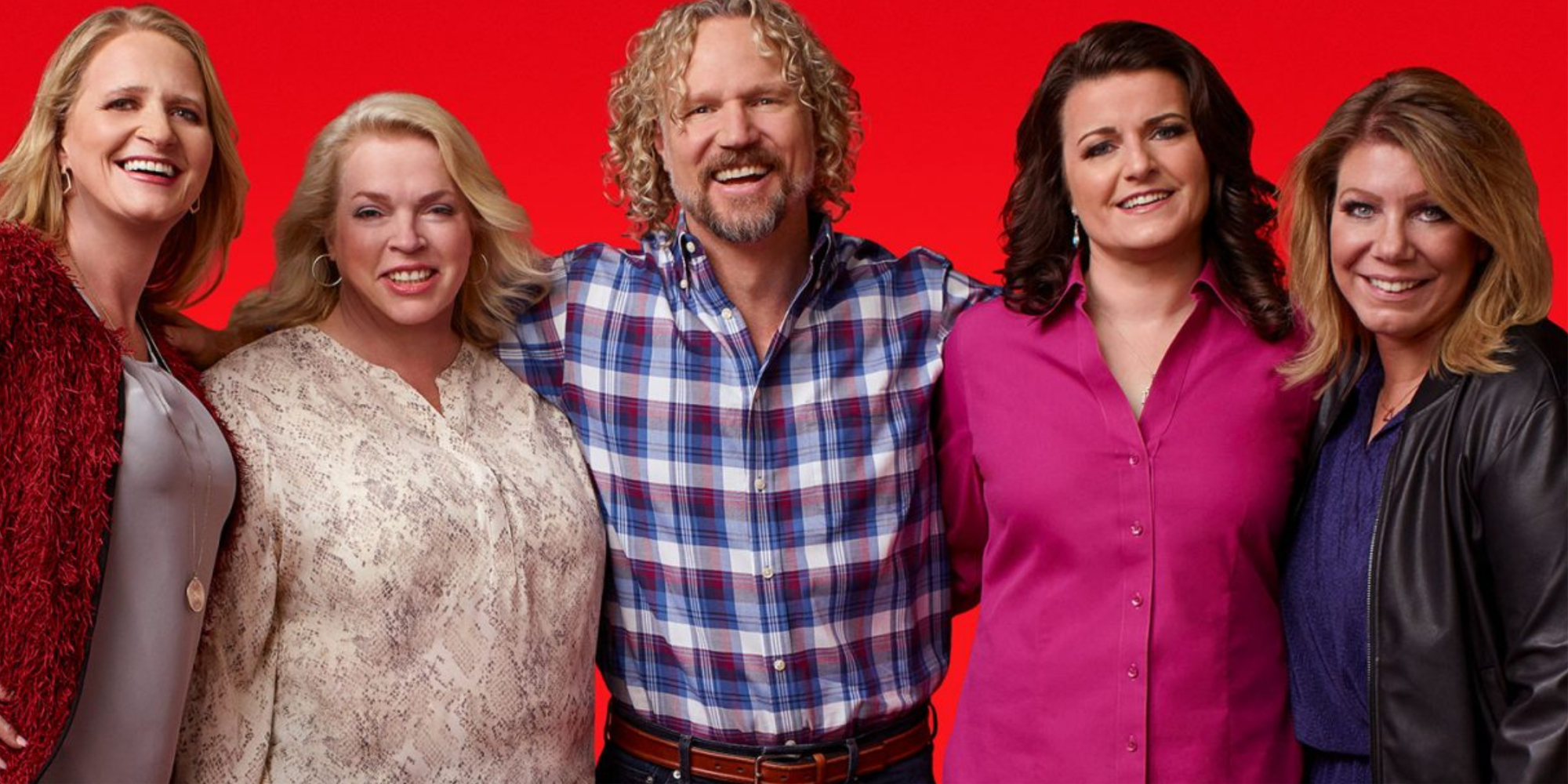 The cast of TLC's 'Sister Wives' in a group photo.