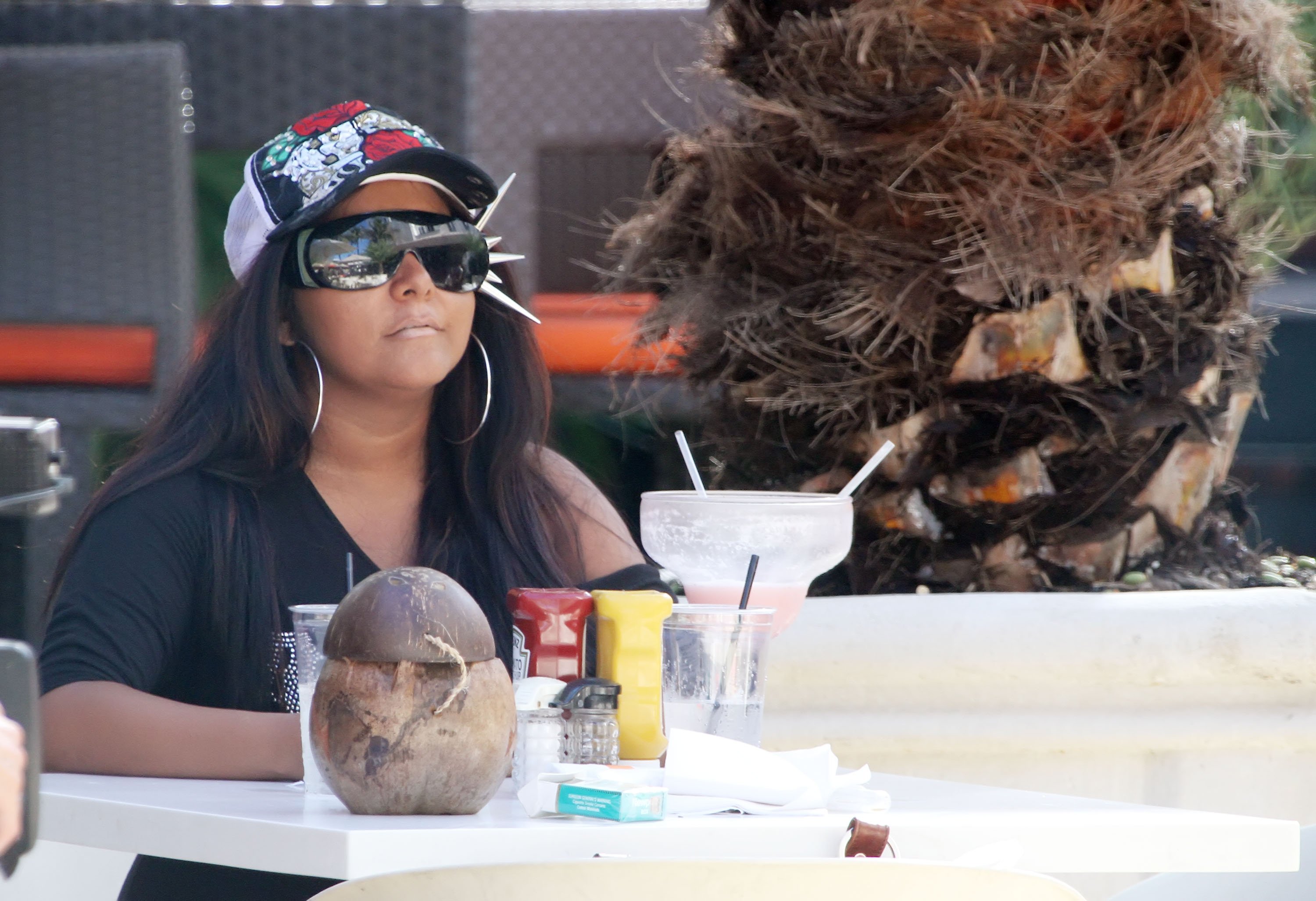 Nicole 'Snooki' Polizzi in Miami, Florida filming 'Jersey Shore' Season 2 in 2010