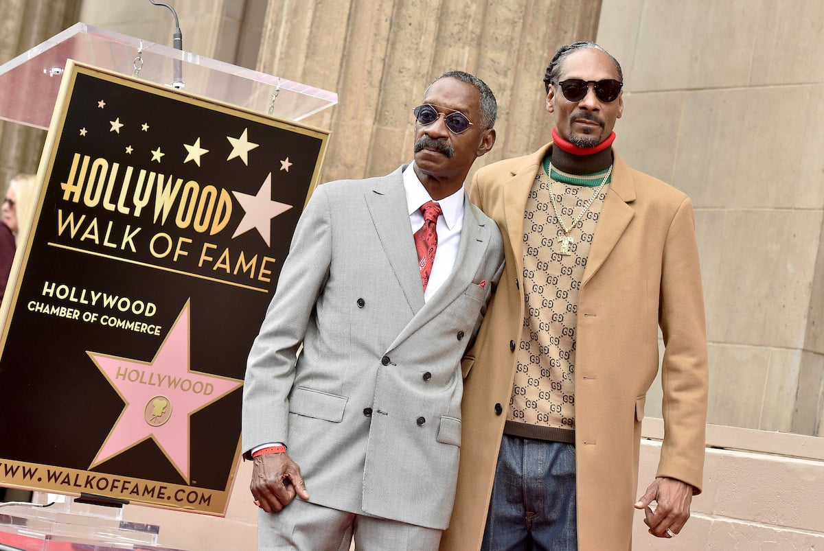 Snoop Dogg and father Vernell Varnado attend the Hollywood Walk of Fame ceremony honoring Snoop Dogg