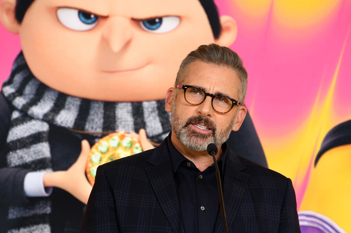 DESPICABLE ME, from left: Gru (voice: Steve Carell), Dr. Nefario