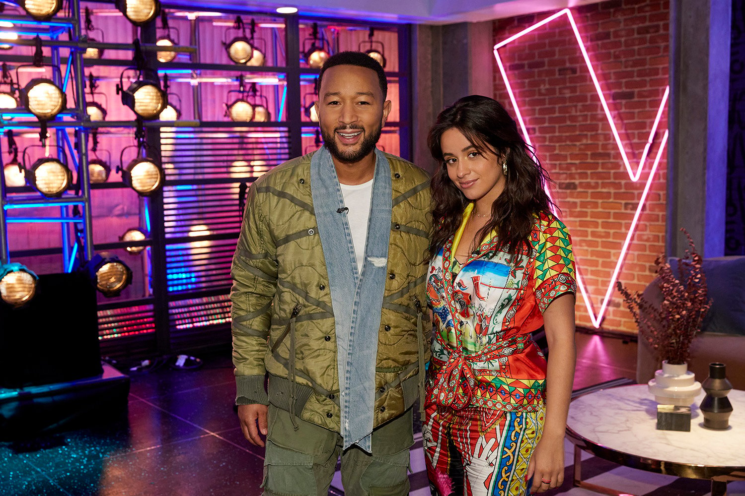 John Legend and Camlia Cabello on The Voice Season 21