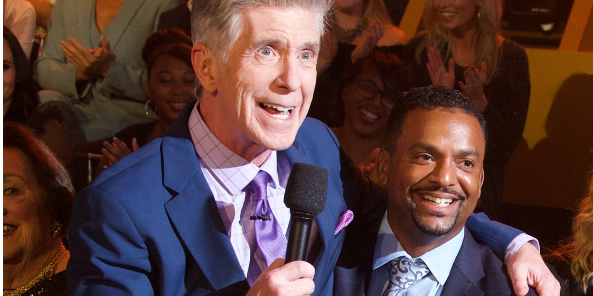 Tom Bergeron and Alfonso Ribeiro on the set of 'Dancing with the Stars' in 2019.