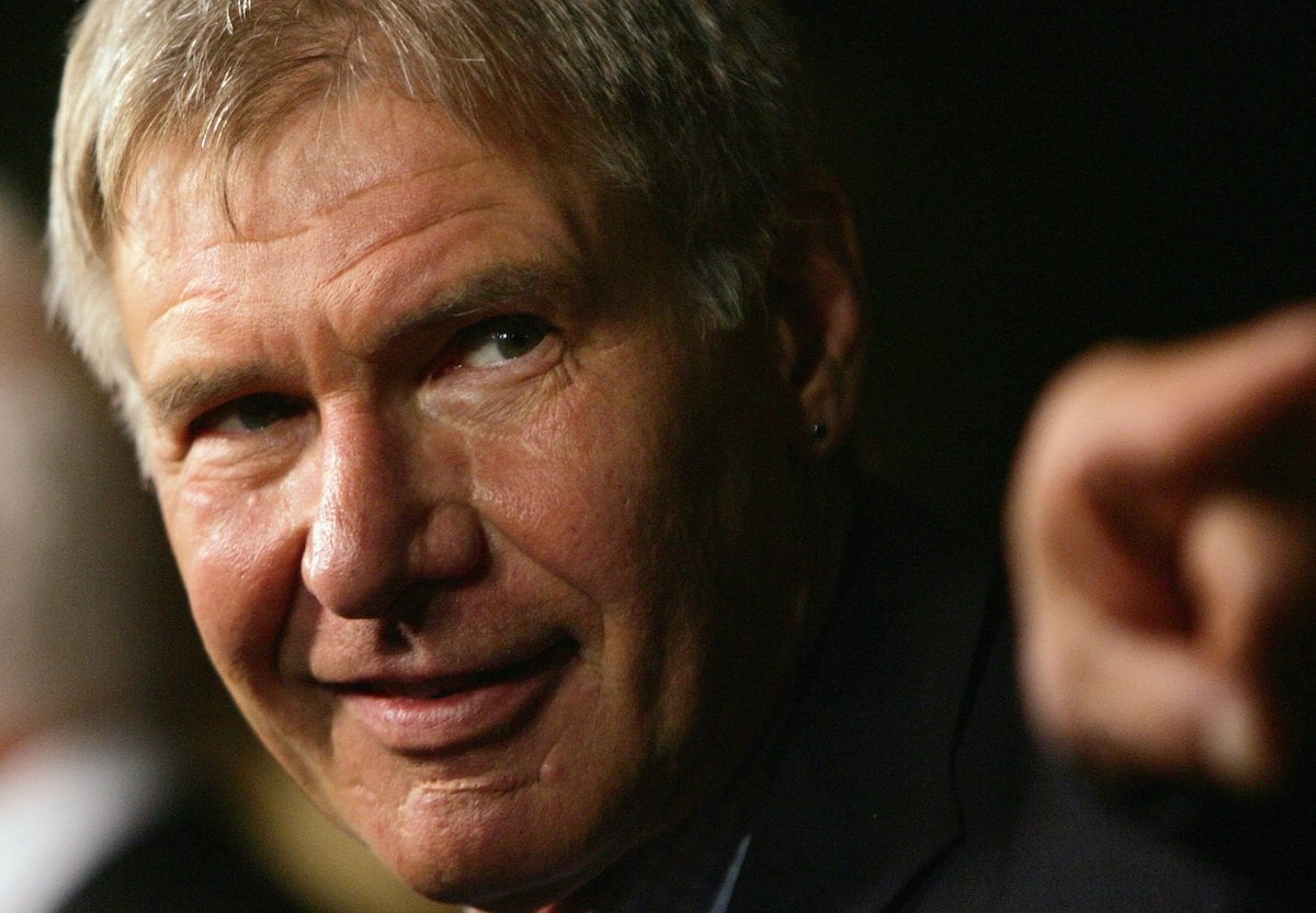 Actor Harrison Ford smiles in 2006