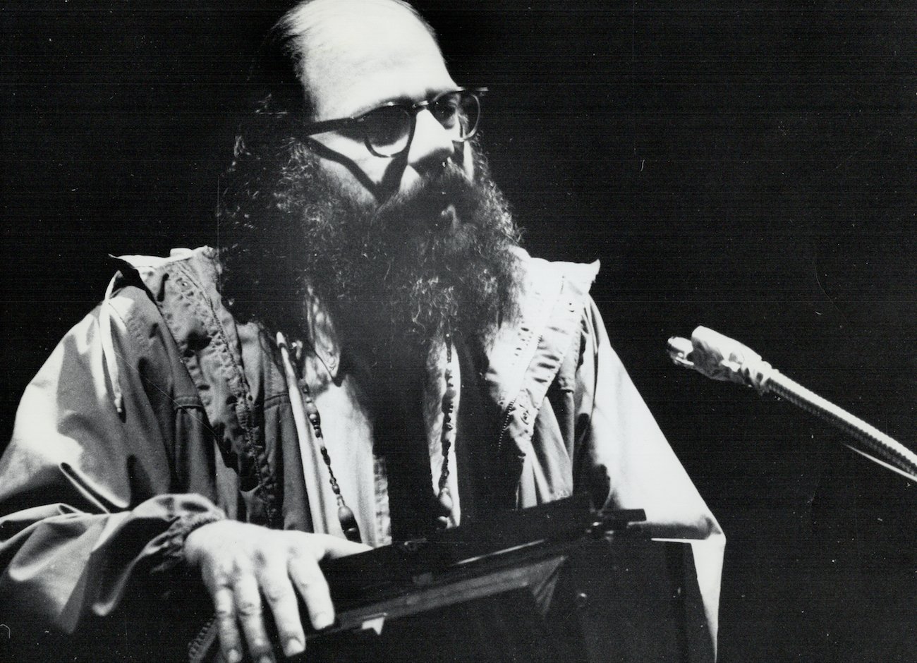 Allen Ginsberg in a jacket in 1969.