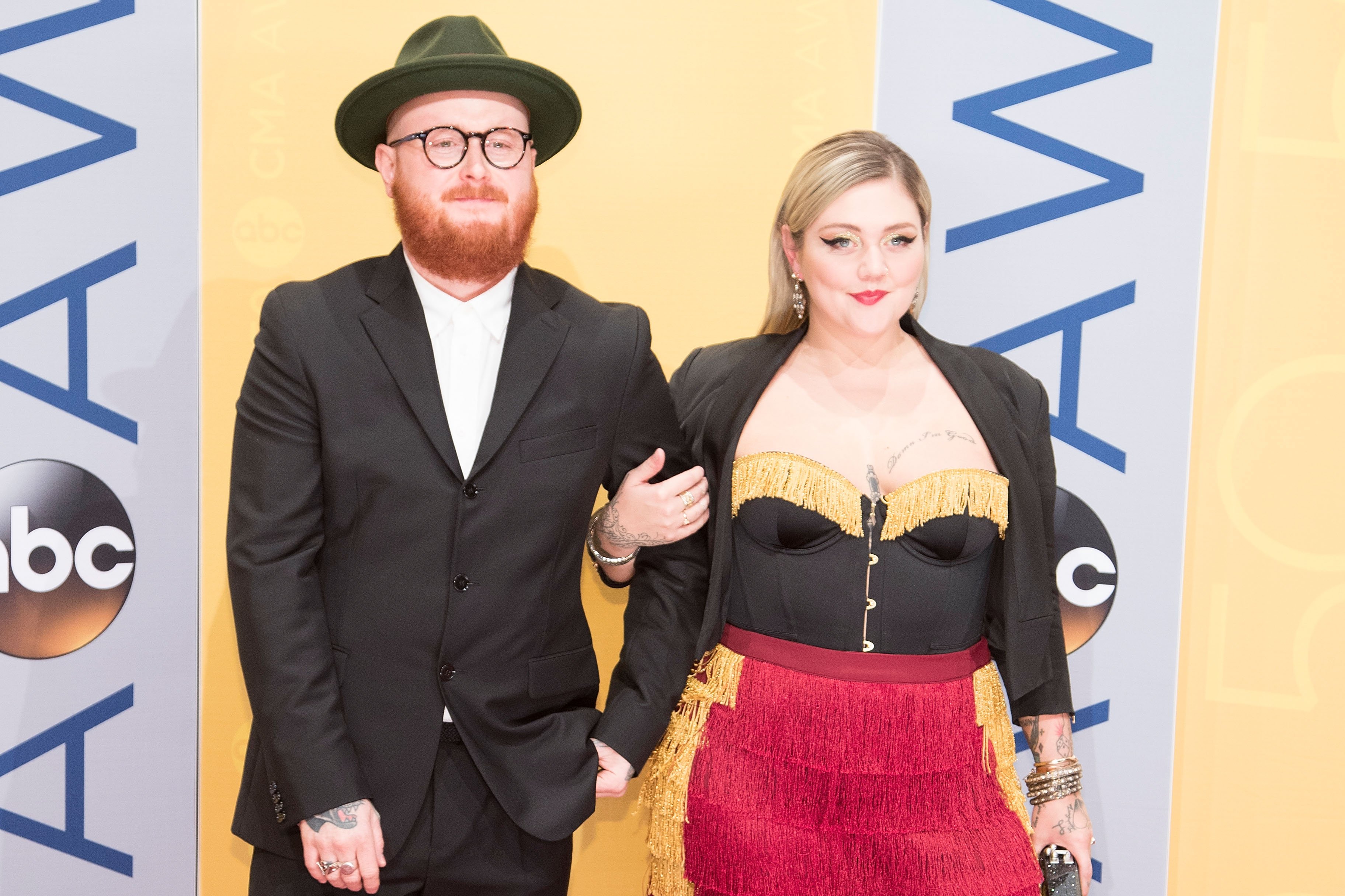 Andrew 'Fergie' Ferguson and Elle King attend the 50th annual CMA Awards
