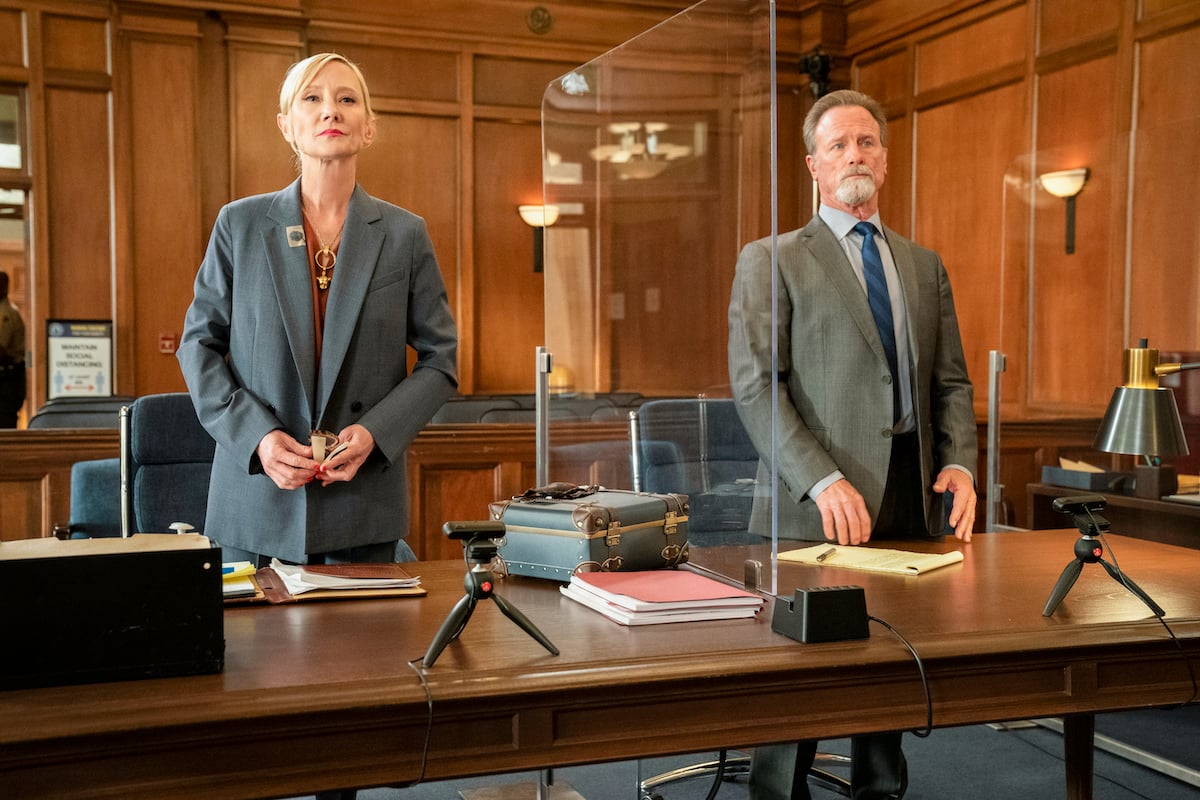 Anne Heche, who has appeared in various TV shows and movies, appears in 'All Rise' with Louis Herthum