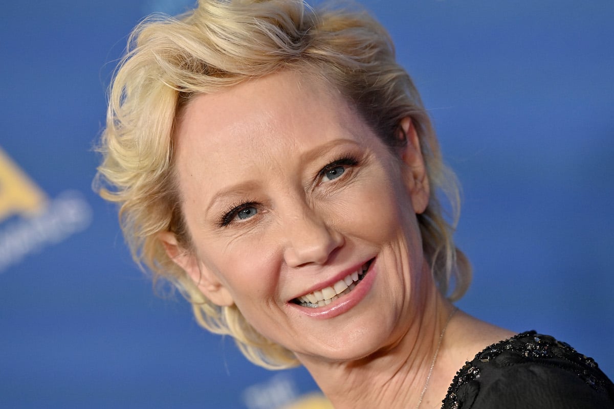 Anne Heche, whose various movies and TV shows are streaming, smiles as she walks the red carpet