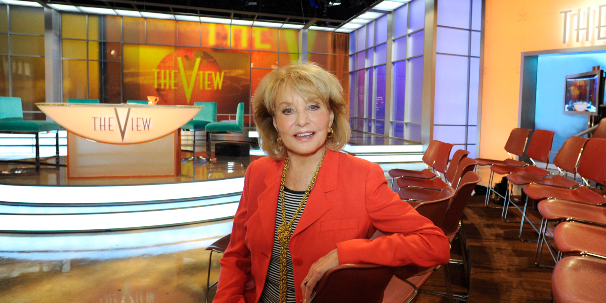 Barbara Walters photographed on the set of 'The View.'