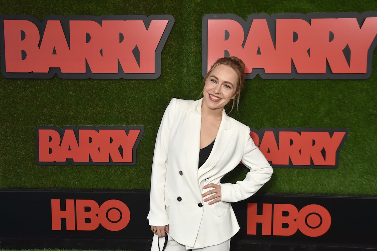 Sarah Goldberg attends the premiere of HBO's Barry