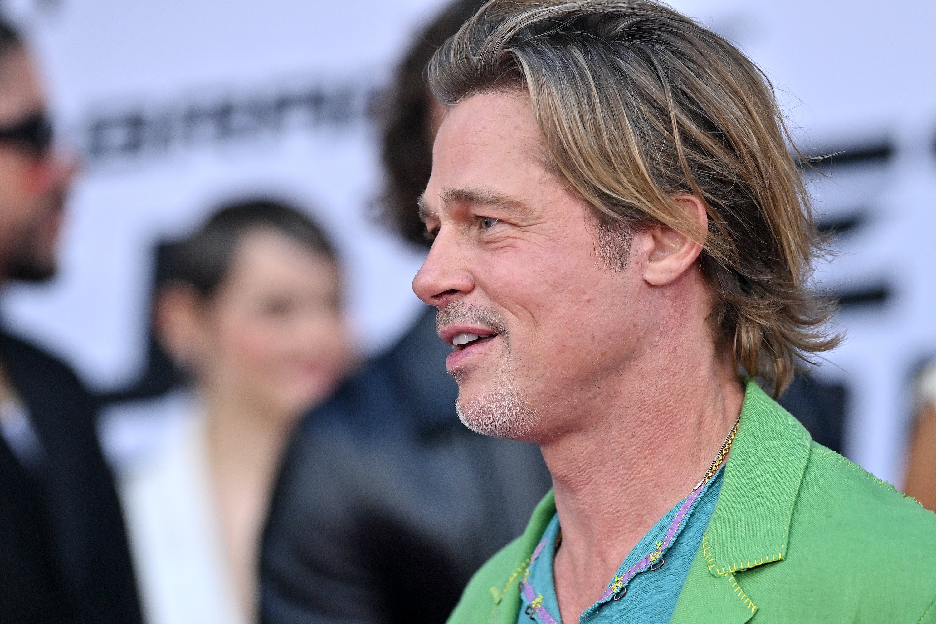 Actor Brad Pitt attends the Los Angeles premiere of Bullet Train
