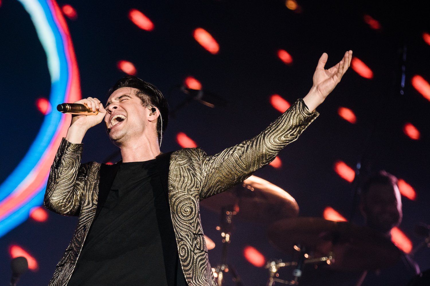 Brendon Urie of Panic at the Disco at Rock In Rio Music Festival