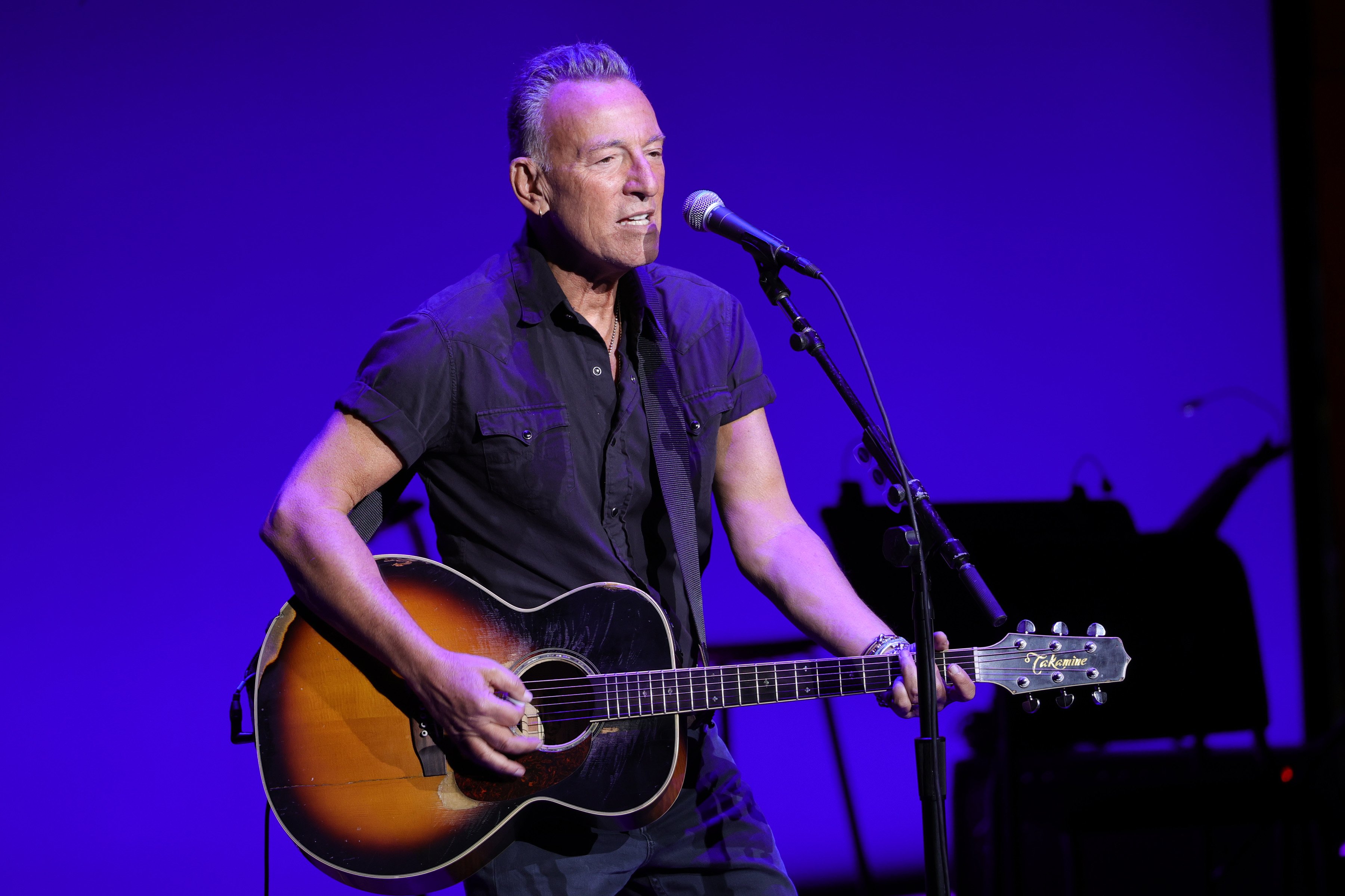 Bruce Springsteen performs during the 15th Annual Stand Up For Heroes benefit at Alice Tully Hall presented by Bob Woodruff Foundation and NY Comedy Festival