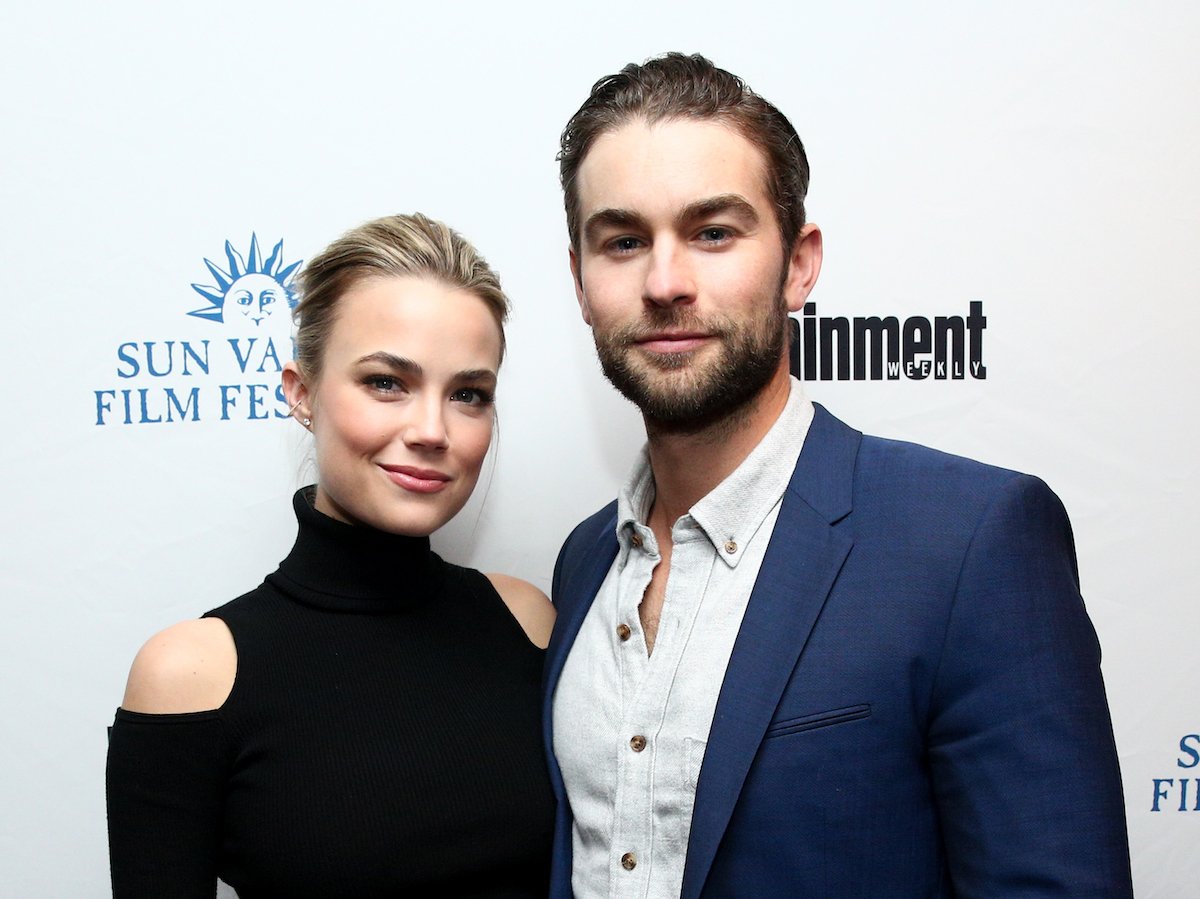 Rebecca Rittenhouse and Chace Crawford smiling