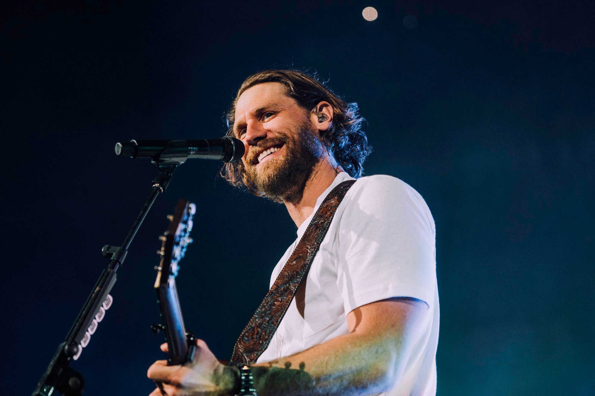 Country singer Chase Rice performs on stage