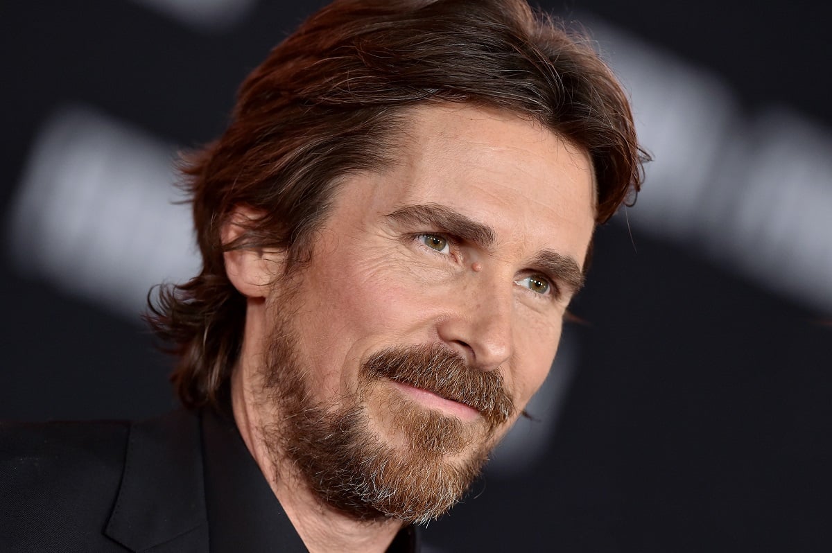 Christian Bale smirking