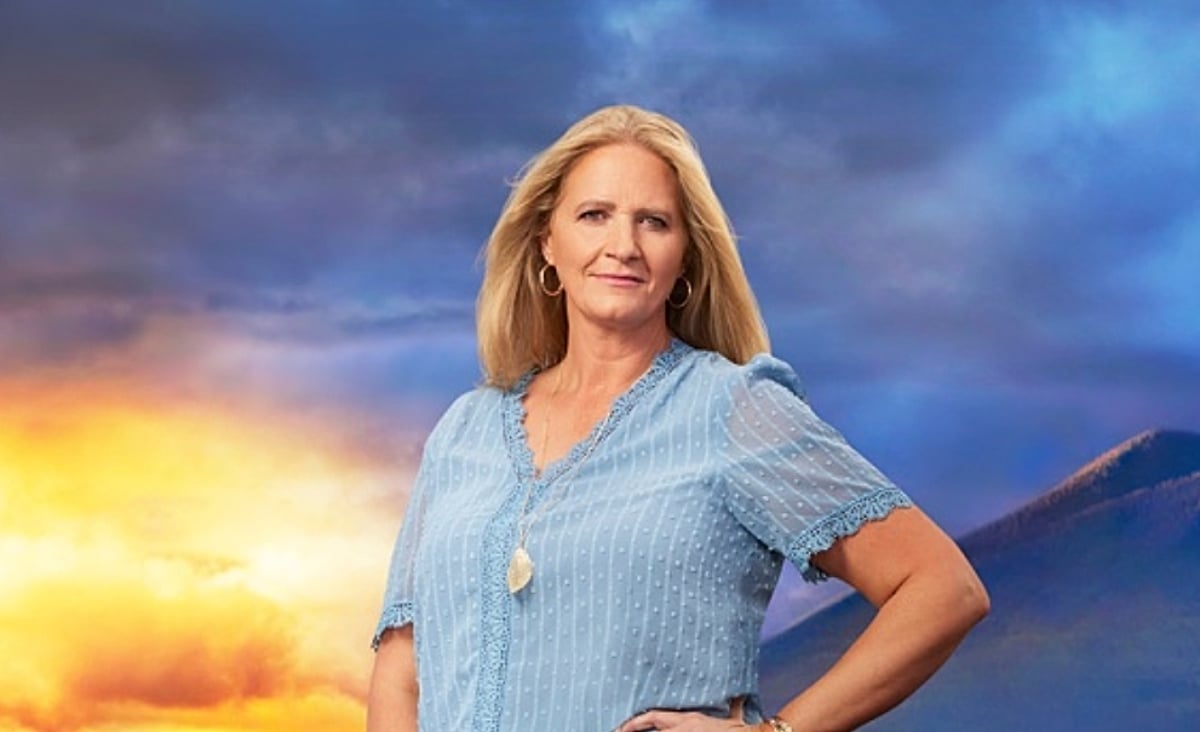 Christine Brown stands in front of a sunset in promo photo for 'Sister Wives' Season 17 for TLC.
