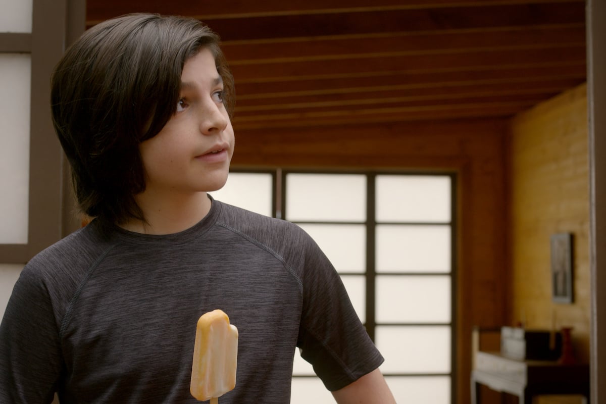 'Cobra Kai': Griffin Santopietro eats a popsicle