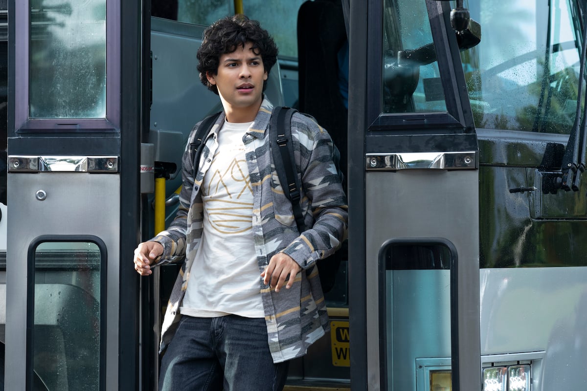 'Cobra Kai' Season 5: Miguel (Xolo Maridueña) steps off the bus in Mexico
