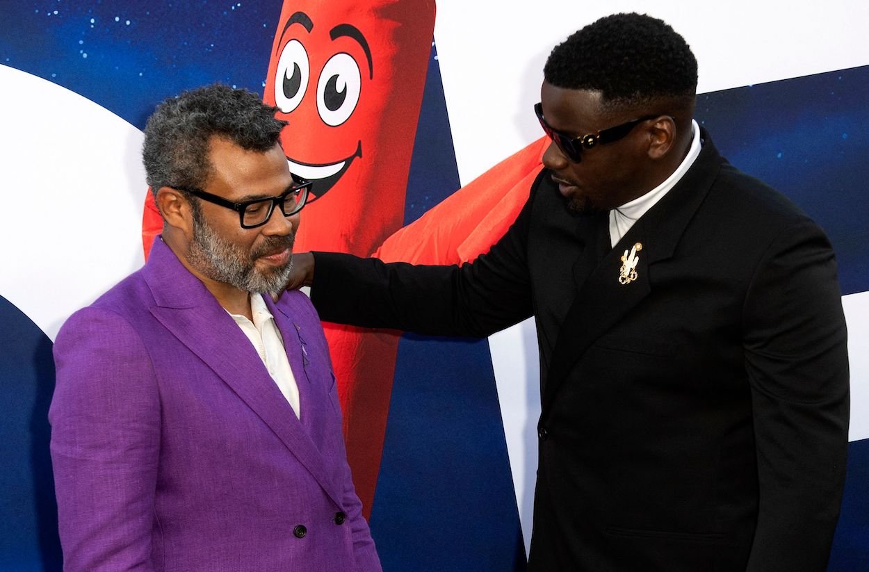 Jordan Peele (left) and Daniel Kaluuya attend the 'Nope' world premiere. Kaluuya needed to work on just two Peele movies to understand why the director's comedy-horror blend is so brilliant.