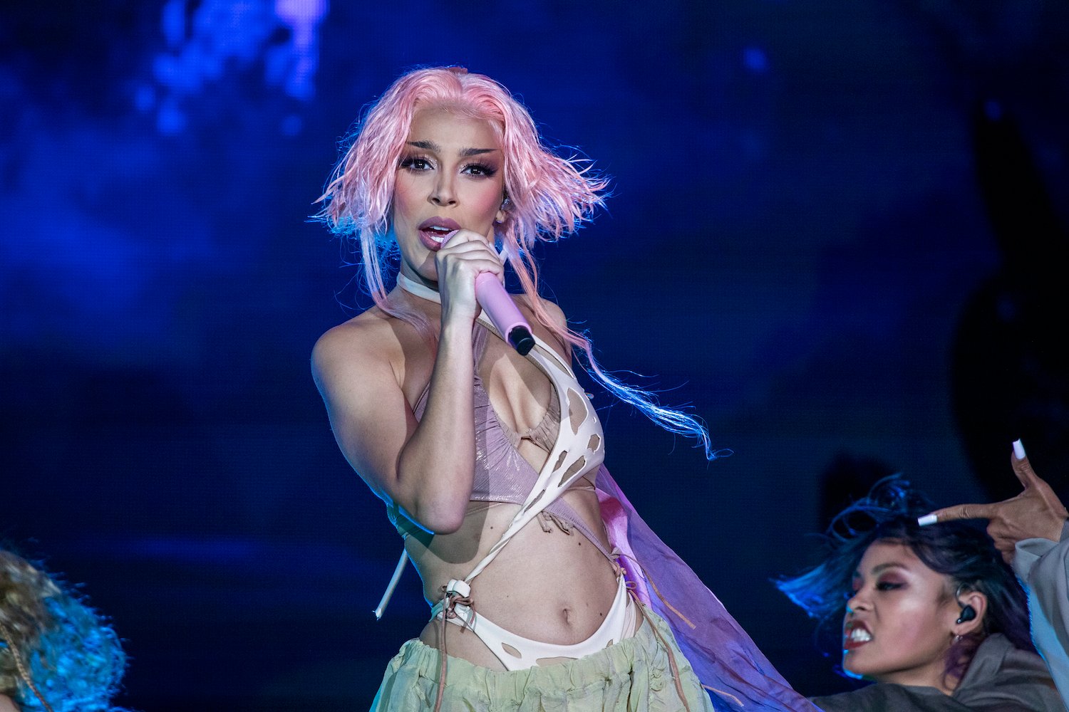 Doja Cat performs on the Frank Stage on the second day of the three-day Day N Vegas hip-hop music festival