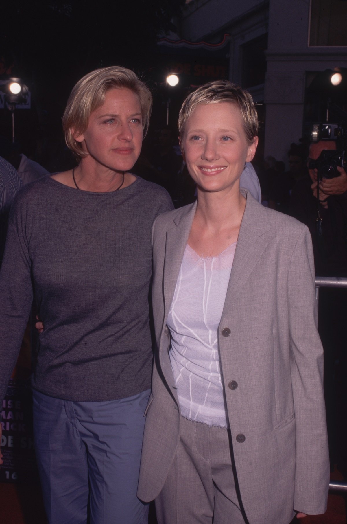 Ellen DeGeneres and Anne Heche at the 'Eyes Wide Shut' premiere in 1999